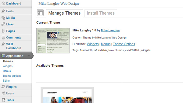 Custom WordPress Theme